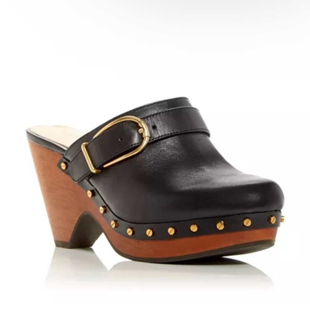 Veronica Beard  Hendrix Buckled Clogs